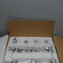 6-Light Bathroom Vanity Light Brushed Nickel Bathroom Light Fixture Vanity Lights with Milky White Frosted Glass Shades Wall Sconces Over Mirror E26 Socket Bulbs Not Included