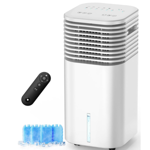 FANCOLE Windowless Portable Air Conditioners with 4Modes & 3Speeds, 15H Timer for Smart Autooff, 2Gal Tank for 20H Cooling, Evaporative Air Cooler 17 FT Remote, 120° Swing Swamp Cooler No Hose Needed
