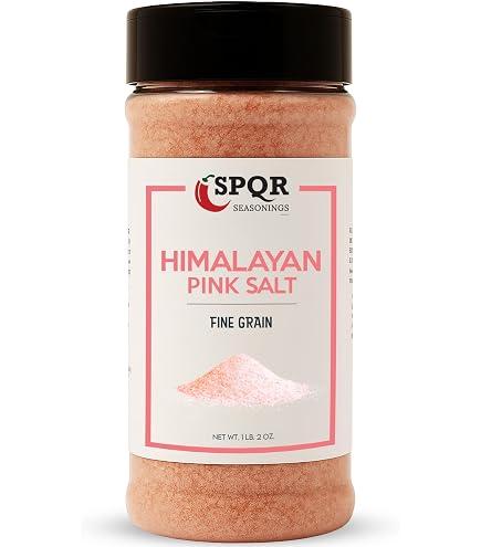 2 x 
Himalayan Pink Salt Fine Grain XL 1.2 lb. Bottle Nutrient and Mineral Dense Salt Crystals by SPQR Seasonings
, BB Date: 06/29/29