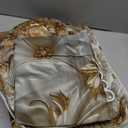 NBVKO 4Pcs Luxury Swan Reliefs Printed Shower Curtain Set with 12 Hooks Non-Slip Rugs,Toilet Lid Cover and Bath Mat, Stylish Bathroom Decor for Hotel & Home Bathroom