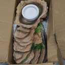 kathson Turtle Basking Platform, Tortoise Resin Climbing Rock Rectangular Resting Terrace Tank Accessories,Reptiles Dock Hide Cave Habitat Decoration for Bearded Dragon Lizard Geckos Spiders (3 PCS)