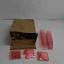 300 Pcs Pink Dessert Cups with Spoons Mini Clear Plastic Dessert Parfait Cup Dessert Square Shot Glasses Round Goblet Shooters Plastic Spoons for Fruit Ice Cream Cake Party Supplies (5 oz)