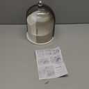 Makeup Brush Holder with Lid 360 Rotating Clear Dustproof Make Up Organizers for Vanity Bathroom Countertop, Transparent