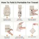 Small Hiking Backpack 10L- Lightweight Packable Foldable Backpack for Travel Camping Outdoor Commute, Compact Rucksack for Women Men(Beige)