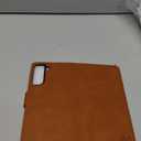 SUANPOT for Galaxy S22+ 5G RFID Leather Wallet Case, Credit Card Holder, Flip Folio, Shockproof Cover - Light Brown