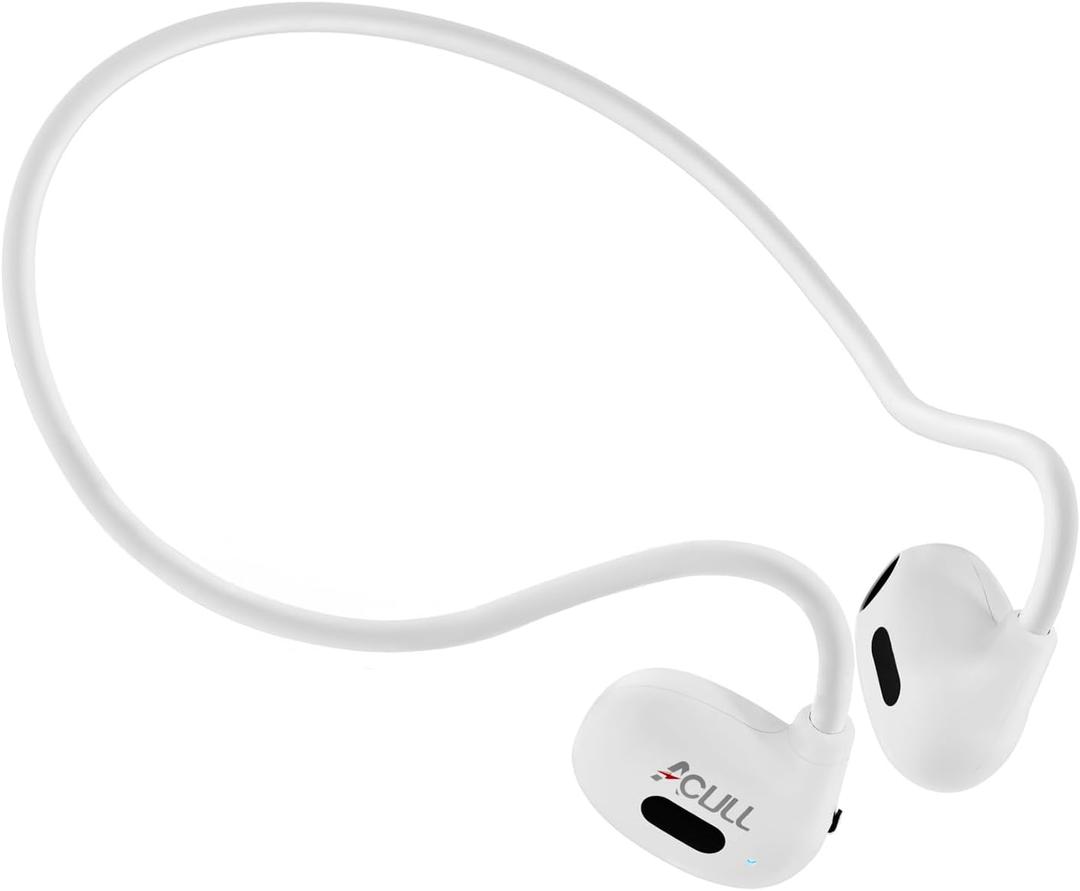 Open Ear Headphones Bluetooth 5.3, Air Conduction Sport Headphones with 12H Playtime, IPX6 Waterproof, Lightweight 20g Painless Wireless Earbuds for Running, Cycling, Workout