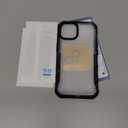 CENHUFO Privacy for iPhone 14 Case/iPhone 13 Case, Full Body Phone Case with Built-in 9H Tempered Glass Privacy Screen Protector and Camera Lens Protector, Shockproof Bumper Clear Cover - Black