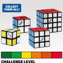 Rubiks Cube, Tiled Trio Bundle 2x2 Mini 3x3 Cube 4x4 Master, Problem-Solving Brain Teaser, Classic Color-Matching Puzzle, Fidget Toy, Sensory Puzzle, Stocking Stuffers for Ages 8 & Up