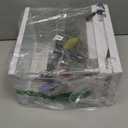 Fish Tank Aquarium, 2.2 Gallon Smart Fish Aquarium Kits with Auto Feeder, Silent Water Pump, Temperature Display, Smart Humidifier & 7-Color Lighting, for Office & Home - White