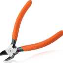 Diagonal Pliers for Flush Cut Plastics, 45 Angled Wire Cutters for Crafting, Wire Side Cutters Clippers, Flush Cutter Wire Snips Flush Cut Plier for Jewelry Making, Electronic, Model, Floral