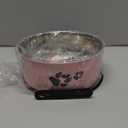 Dog Crate Food and Water Bowl 2Pcs Small Pet Hanging Kennel Removable Dish Feeding Cup No Spill with Holder for Medium Large Size Cat Puppy (Pink, 5.5''X2.3''&6.3X2.5'')