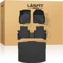 LASFIT Full Set Floor Mats for Honda CR-V 2026 2025 2024 2023 (Gasoline Only), All Weather TPE Custom Fit Floor Liners 1st & 2nd Row & Cargo Mat (Lower Position)