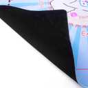 31.5'x31.5' Mahjong Mat for Table, Mahjong Cloth Cover, Mahjong Tablecloth for Poker, Board Games Table Mat, Card Games, Tile Games, Dominoes (Dog) (Pure Blue-dog)