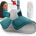Neck Heating Pad, Upgraded PTC+NTC Even Heating, Heat Pad for Neck Shoulders Back, Versatile Electric Heated Neck Wrap for Full-Body Relax, Birthday Gifts for Women Men, Mothers Day Gifts for Mom Wife (Blue)