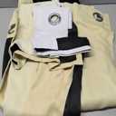 Estelar Textiler Beige and Greyish White Ombre Blackout Curtains 90 Inch Length 2 Panels Set, Thermal Insulated Drapes for Bedroom,Full Room Darkening Grommet Gradient Curtains for Living Room,52Wx90L