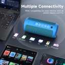 Ortizan Portable Bluetooth Speakers, IPX7 Waterproof Wireless Speaker with 24W Loud Stereo Sound, Outdoor Speaker with Bluetooth 5.3, Deep Bass, RGB Lights, Dual Pairing, 30H Playtime for Home