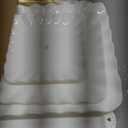 5 Pcs Dessert Table Display Set - 2 Pcs 3-Tier Dessert Display Stands & 3 Pcs Serving Tray - Dessert Trays Dessert Stands Treat Table Displays Set for Tea Parties,Birthdays & Baby Showers (White)