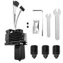 Hotend Complete Kit for Bambu Labs P1P P1S 3D Printer, Full Assembly Hot End with Fan,Thermistor,Ceramic Heater, 0.4/0.6/0.8mm Nozzle, Silicone Sock, Heating Block (Not for X1 Series)