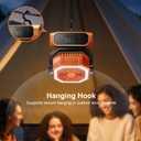 Portable Camping Fan with LED Lantern & Flashlight, 20000mAh Rechargeable Battery, 65H Runtime for Tent, Travel, Outdoor Activities, Picnic, BBQ & Fishing