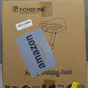 Forbena Potty Training Toilet Seat with Step Stool Ladder, Toddler Kids Potty Seat for Boys Girls, Non Slip Foldable Toilet Training Seat with Soft Cushion, Comfortable Handles (White-Grey)