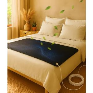 Grounding Mat for Bed, Earthing Mat for Better Sleep & Stress Reduction, Grounding Pad for Bed with Cable, Grounding Matress Pad, Grounding Well Mat Queen & King Size