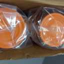 100 Pcs Aluminum Cups Bulk Orange 16 oz Metal Recyclable Aluminum Drinking Cups Disposable and Reusable Cold Drinks Coffee Beers Cup for Outdoor Events Family Festival Party