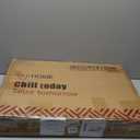 Farmhouse Square End Table, Accent Side Table with Slats Design, Sofa Side Table with Sturdy Frame for Living Room, Dark Grey