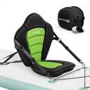 Kayak Seats with Back Support, Paddle Board Seat, Universal Thicken Cushion for Inflatable Paddleboard, Sup, Canoe, Ocean Kayak (1 Pack Green)