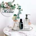 JASAI 16OZ Cylinder Glass Soap Dispenser with Rust Proof Stainless Steel Pump, Refillable Bathroom Soap Dispenser for Hand Soap, Dish Soap, Liquid Soaps and Kitchen (Clear)