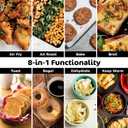 Ninja Digital Air Fryer & Toaster Oven | 8-in-1 Functionality | Flip-Up Design | XL Capacity | Air Fry Basket, Sheet Pan, Wire Rack & Crumb Tray | 1800 Watt | Silver | SP101