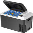 Marsail 12 Volt Car Refrigerator, 24QT Electric Cooler, Portable Car Fridge with Battery Power Option, 12/24V DC and 110-240V AC for Truck, RV, SUV, Travel, Camping, Road Trips -4F to +68F