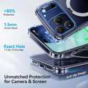 CASEKOO Ultra Magnetic Stand for iPhone 17 Pro Max Case Clear [Compatible with MagSafe] [16FT Military-Grade Protection] Transparent Slim Phone Ring 17 Pro Max Phone Cover 6.9 inch, Clear