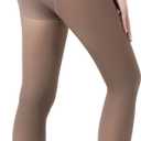 Fleece Lined Tights Women Fake Translucent Warm Pantyhose Leggings Sheer Thick Tights for Winter (Small, Brown)