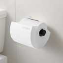 Toilet Paper Protector Cover, Cat & Dog Proof, Pet-Proof TP Guard Armor, Prevents Pulling & Chewing, Fits Most TP Roll Holders, White Bathroom Accessory