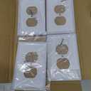 Metal Electrical Outlet Covers, light Switch Cover Wall Plates, Mid Size 3.16''*4.92'' Switch Plate, Wall Plates of Various Styles for Indoor and Outdoor Pure White (1 Gang Duplex 4 PK)