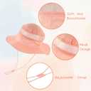 3 Pack Baby Sun Hats, UPF 50+ Summer Beach Protection Hats Wide Brim Sun Cap for Toddler Baby Boys Girls(6-24months) (S)