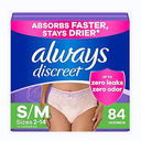 Always Discreet Incontinence Underwear for Women Maximum Absorbency, S/M, 42 Count