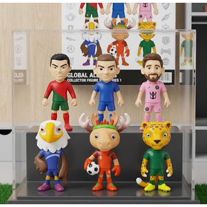 MLDVQJV 2026 World Cup Mascots Action Figures,4 Inch PVC World Football Mascot Toys, Cartoon Sports Figurines for Kids,Party Favors,Cake Toppers & Gifts for Fans(6PCS)