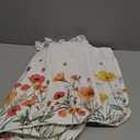 Bencailor 6 Pcs Floral Canvas Tote Bags Bulk Reusable Wildflowers Tote Bags for Women Daily Life Vacation Shopping