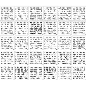 1/2 Inch Letter Stencils for Painting, 30 Pcs Reusable Small Alphabet Letters and Numbers Stencil for Bullet Journaling Crafts Projects