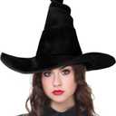 Witch Hats for Women, 18IN Witches Costume Women Hat Cosplay Accessories for Halloween Costume Accessories Party Masquerade Carnivals
