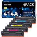 414a Toner Cartridges 4 Pack Replacement for HP 414a Toner 414X W2020a Compatible with HP Color Laserjet Pro MFP M479fdw M479fdn M454dw M454dn M480f Printer (Yellow, Cyan, Black, Magenta 414A)