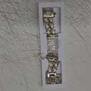 Stylish Metal Band Compatible with Samsung Galaxy Watch 7 Band/FE 6 5 4 40mm 44mm,Galaxy Active 2, 20mm Watch Strap Pretty Chain with Cute Decorative Charms Accessories for Samsung Watch Bands Women (Starlight Band/Key)