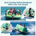 SMOOL Inflatable Towable Tubes for Boating 1-2 Person with Tow Ropes