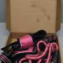 No Pull Harness with A Free Heavy Duty 5ft Leash for Medium Large Dog Adjustable Reflective Oxford Easy Control (L (Neck: 18"-25.5", Chest: 25.5"-31"), Pink Harness+Leash)