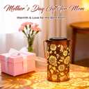 ANYTALK Mothers Day Gifts for Mom, 2Pack Sunflower Solar Lanterns Outdoor Waterproof, Birthday Gifts for Women Mom Grandma, Hanging Solar Lights for Yard, Patio, Porch, Garden Decor