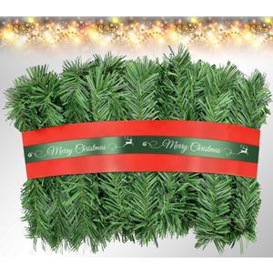 Christmas Garland, Artificial Non-Lit Green Garlands 54FT Classic Christmas Greenery Garland Festive Home Decor for Indoor or Outdoor Use (50ft)