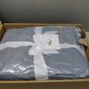 UGG Whitecap Plush Throw Blanket Fleece Lightweight Soft Cozy Throw for Couch or Bed Luxury Home Decor for Living Room, Christmas Blankets, Machine Washable, 50-inch x 70-inch, Denim Blue