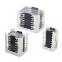 Food Container Lid Organizer for Rubbermaid Brilliances nap-on lids,Food Container Lid Organizer for Kitchen Cabinet (3-Piece) - Holds 24 Lids for 4.7 & 3.2 Cup,1.3 Cup ,0.5 Cup Containers (White)