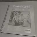 SuFly Gray Toned Sketch Pad, 11" x 14" - 60 Sheets Spiral Bound Sketchbook, 85lb/130gsm Toned Gray Paper for Graphite, Charcoal, Colored Pencils and Gel Pens.